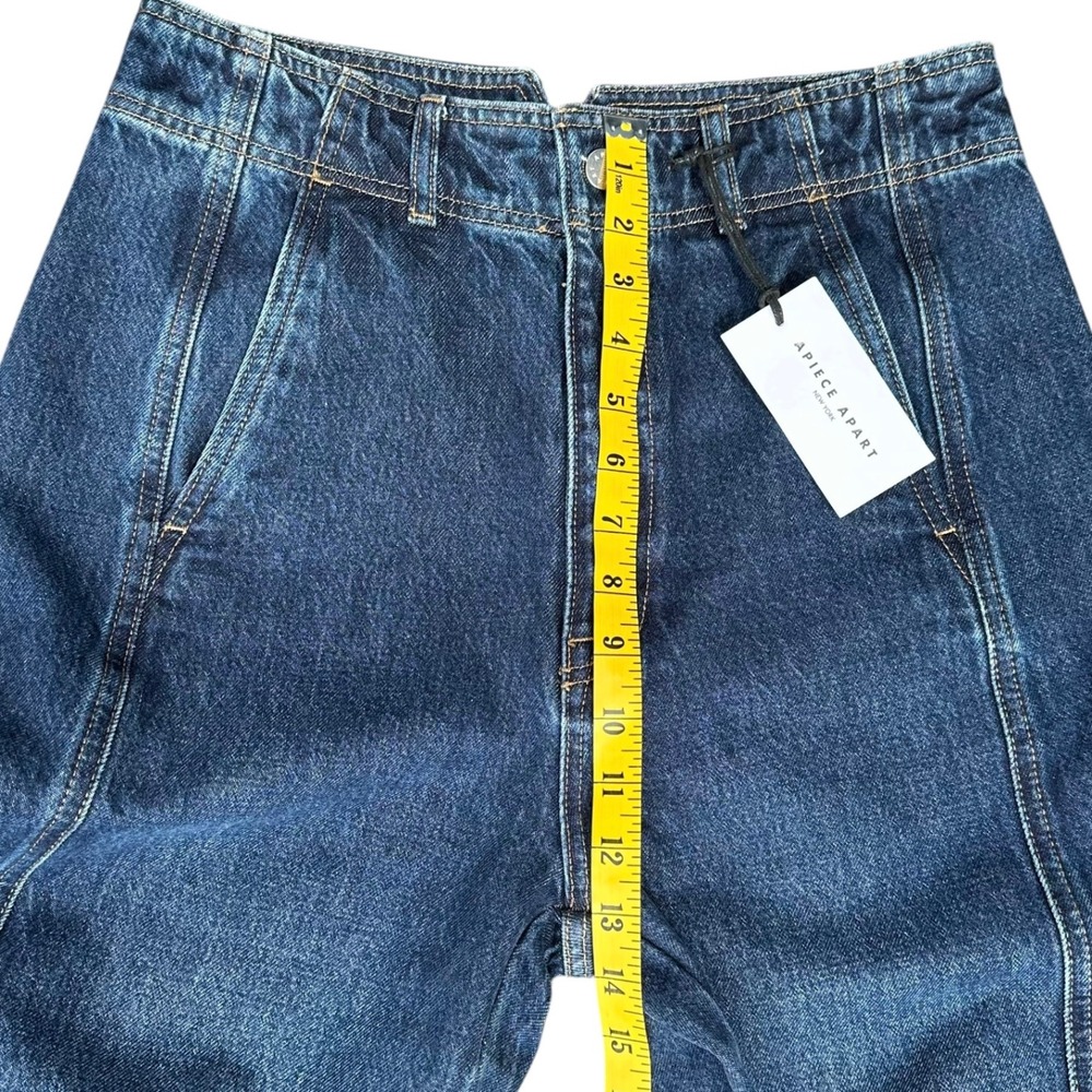 Apiece Apart Meridian 100% Cotton Jean Slouchy High Rise Tulum Wash Size 28‎ NWT - Picture 12 of 13